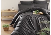 Постельное белье сатин First Choice - Snazzy Anthracite (Turkey), евро